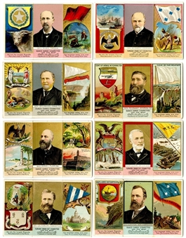1880s N133 Duke "State and Territorial Governors, Coats of Arms, Etc." Complete Set (48) 
